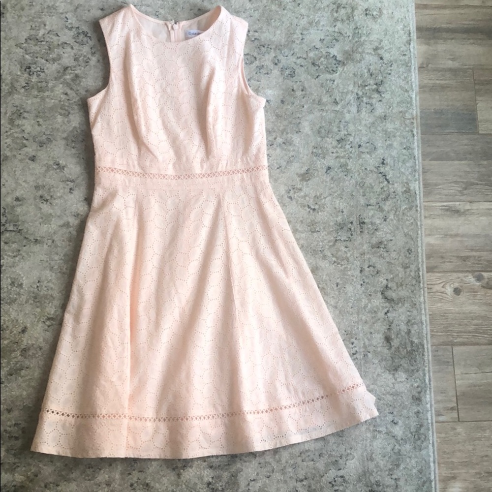 Calvin Klein Pink Lace Dress